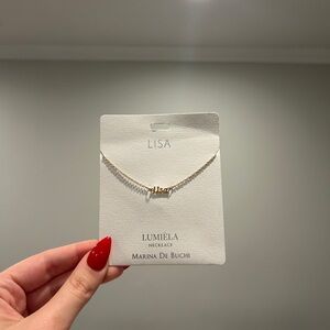 “Lisa” name necklace